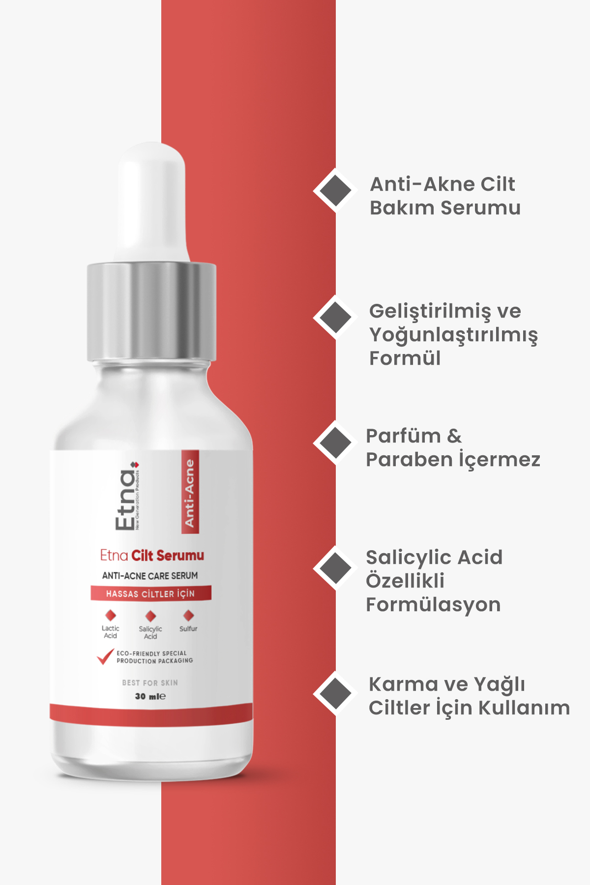 Etna Pharma Anti Acne Karşıtı Sivilce Karşıtı Serum