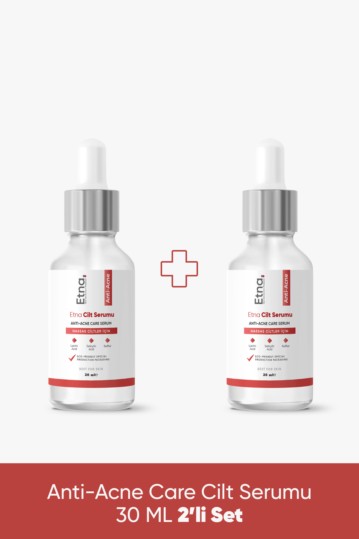 Etna Pharma Anti-Acne Karşıtı Cilt Serumu 30 ML 2'li Set