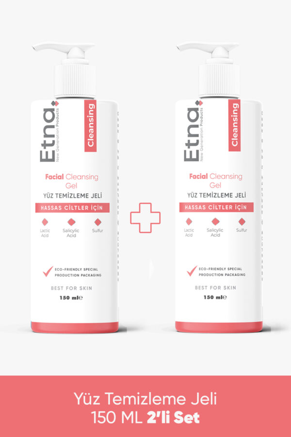 Etna Pharma Facial Cleansing Yüz Temizleme Jeli 150 ML 2'li Set