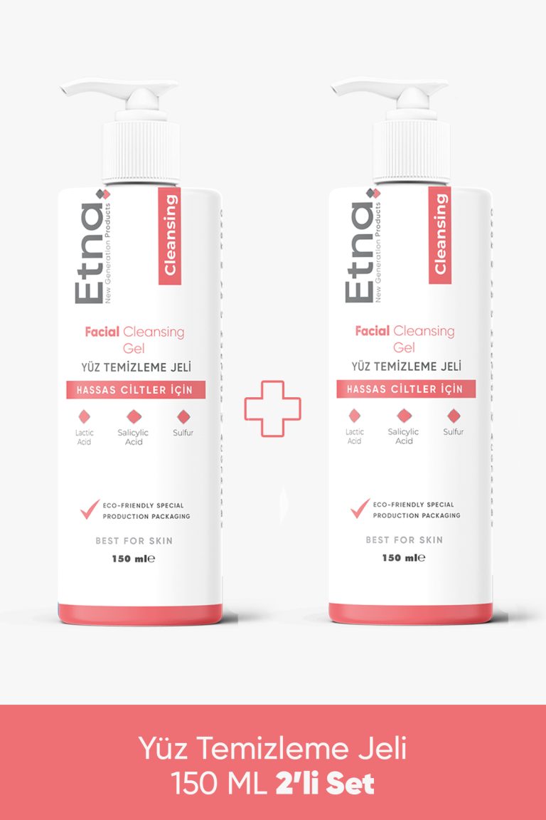 Etna Pharma Facial Cleansing Yüz Temizleme Jeli 150 ML 2'li Set