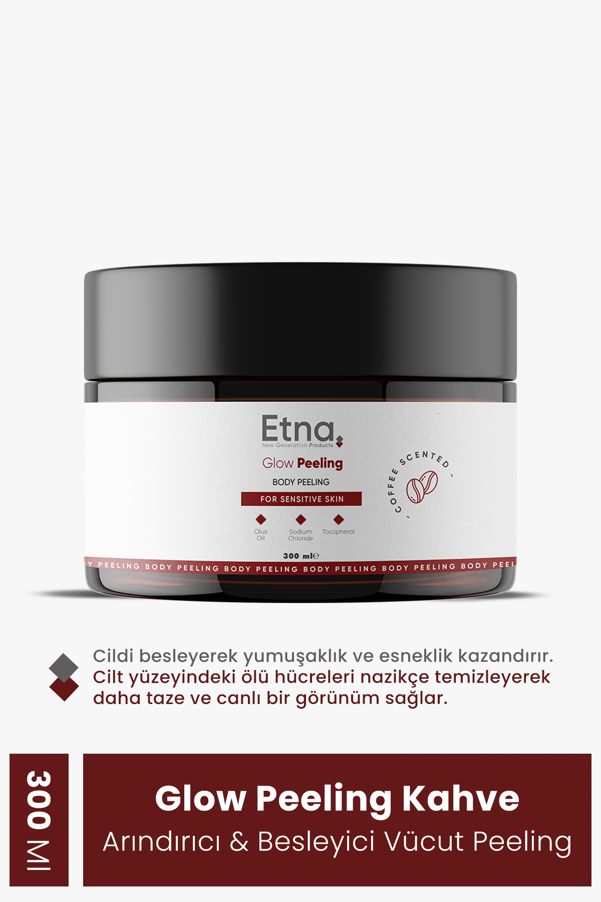 Etna Pharma Glow Peeling Vücut Peelingi Kahve