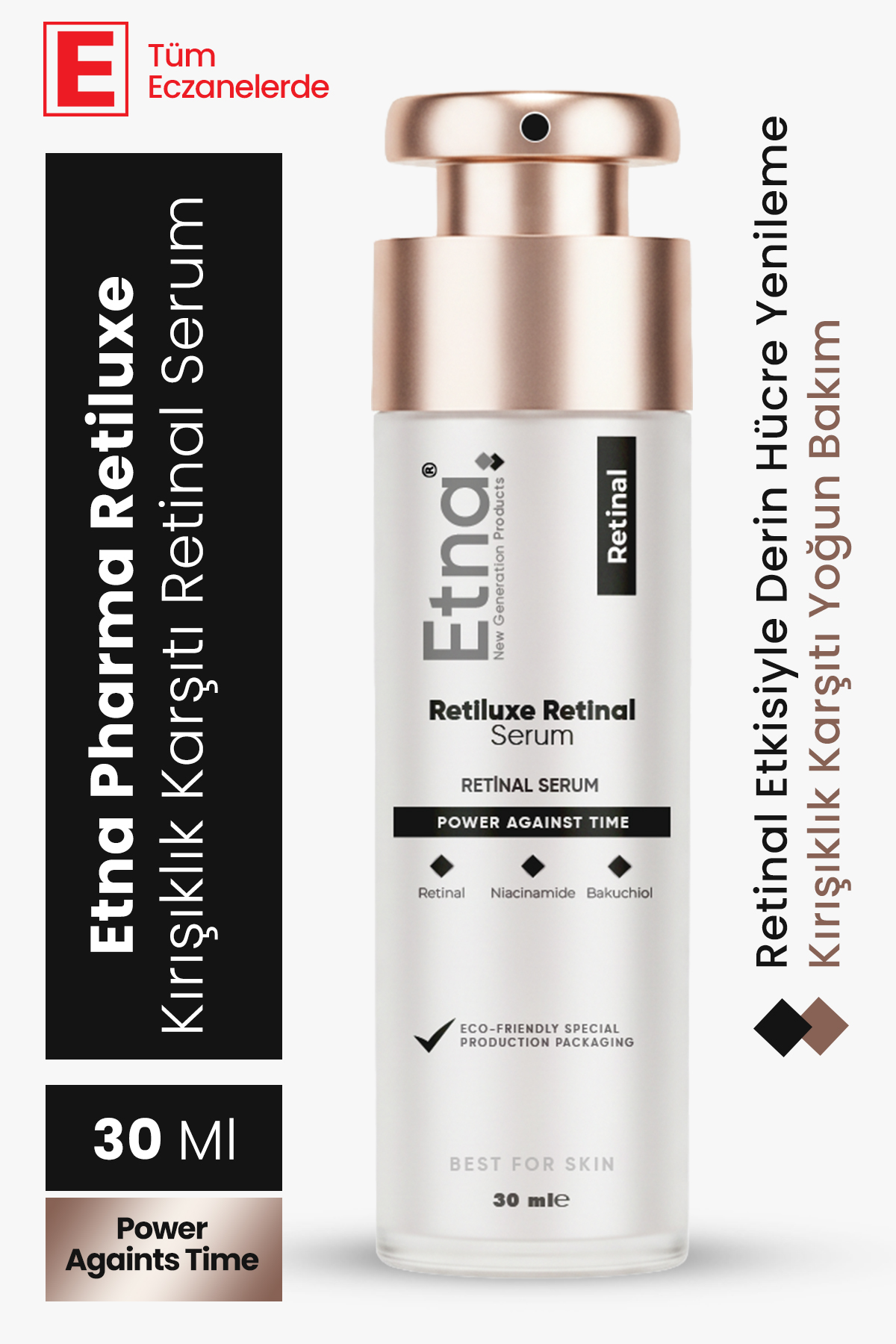 Etna Pharma Retinal Serum, kırışıklık giderici serum